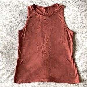 Rose gold yoga tank